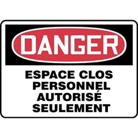 Accuform OSHA DANGER SAFETY SIGN CONFINED FRMCSP141VA FRMCSP141VA